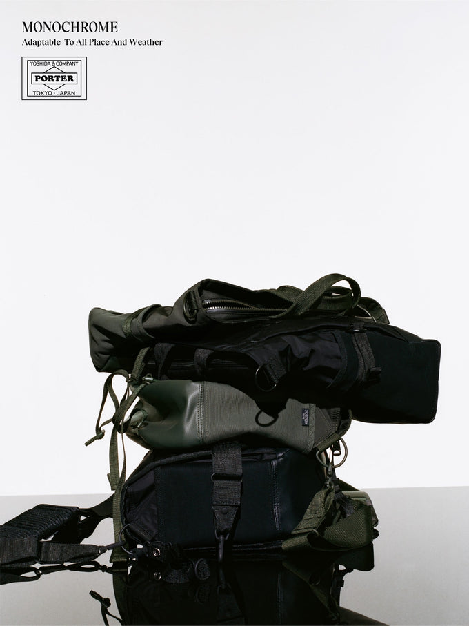 PORTER’s latest collection, MONOCHROME