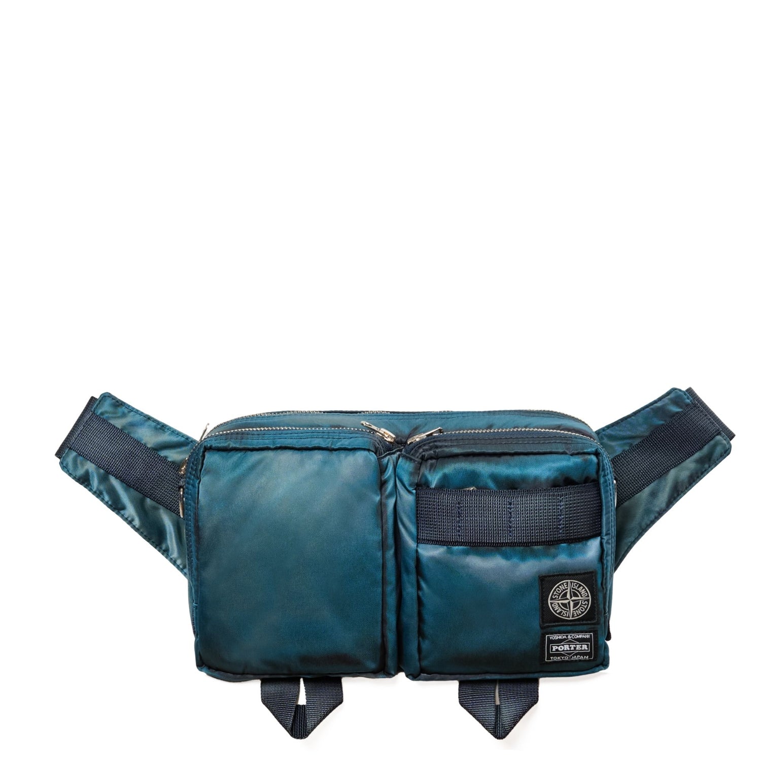 Stone Island × PORTER｜ Nylon Twill Pouch Men's tote bags and